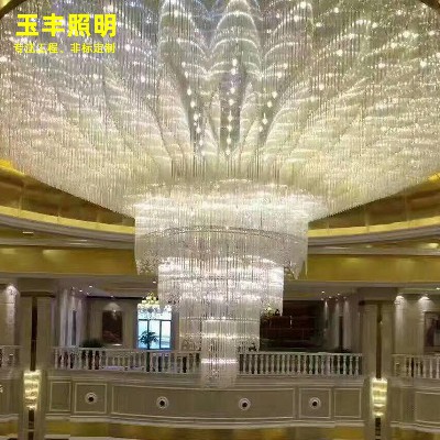 Crystal chandelier of duplex building