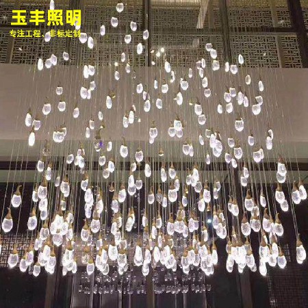 大型玻璃灯酒店水晶吊灯