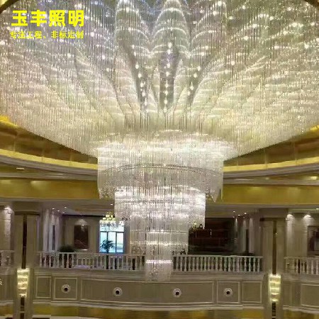 Large chandelier of duplex building
